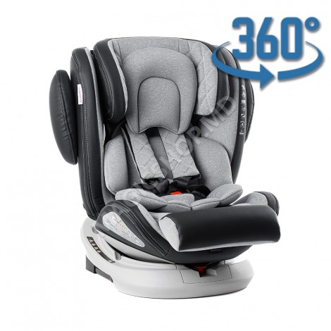 Автокресло 40-150 см Glamvers PILOT 360º ISOFIX Black, Gray, Khaki